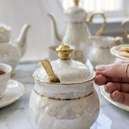 Marble Luxury Pearl Sugar Dish