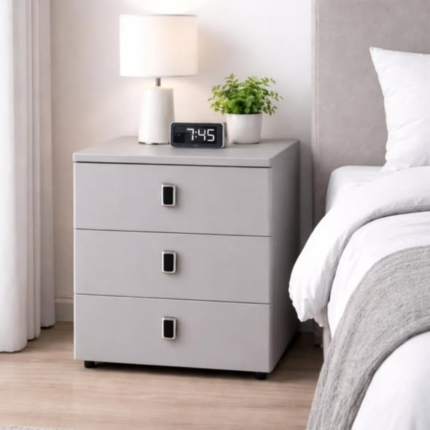 3-Drawer Wooden Bedside Nightstand