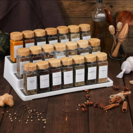 29 Pcs Set Glass Storage Jars with Bamboo Lid