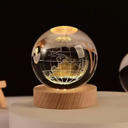 3D Earth Crystal LED Globe Decoration Ball