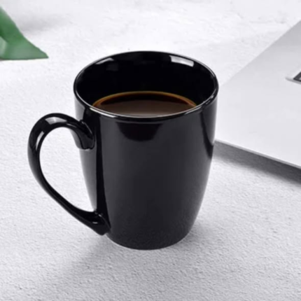 6 Pcs Black Ceramic Cups