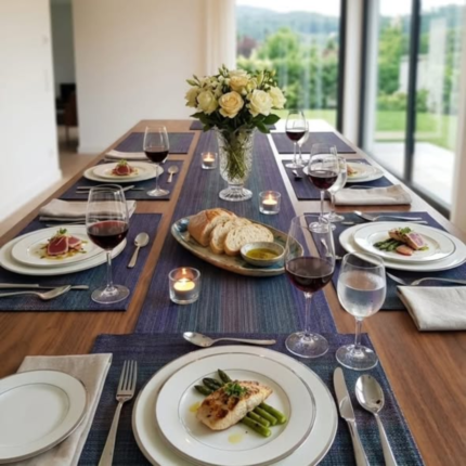 7pcs woven Vinyl Tablemats