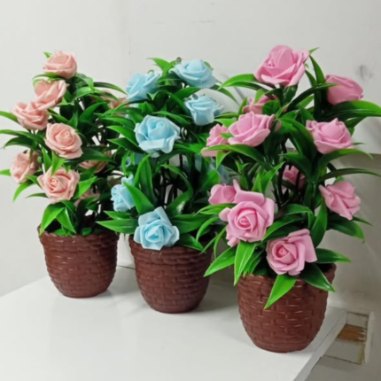 Plastic Artificial Rose Flower