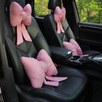 Bow Car Seat Cushion Set