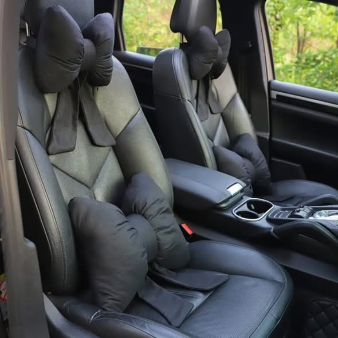 Bow Car Seat Cushion Set