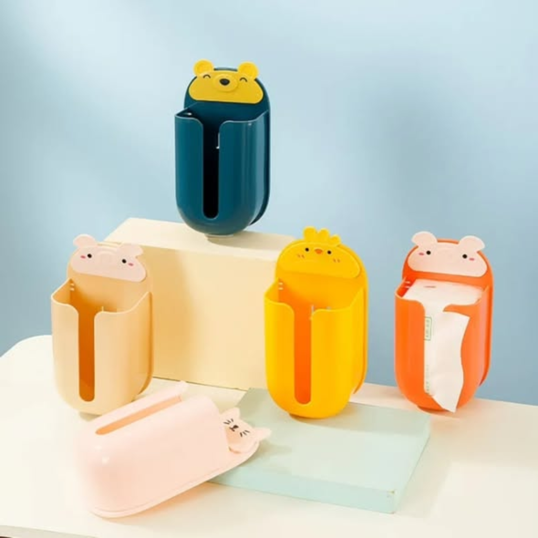 Cartoon Style Wall Mounted Tissue Box