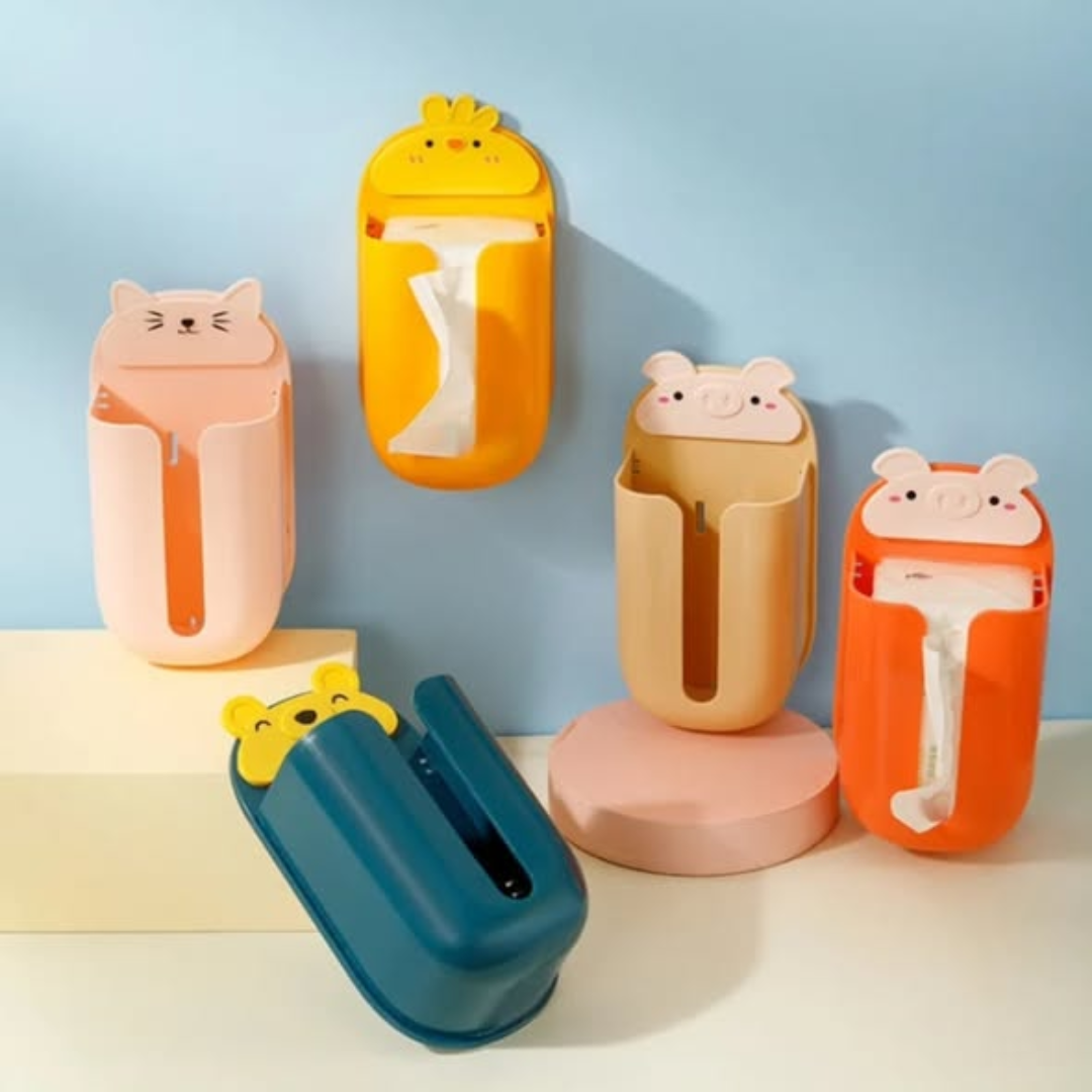 Cartoon Style Wall Mounted Tissue Box