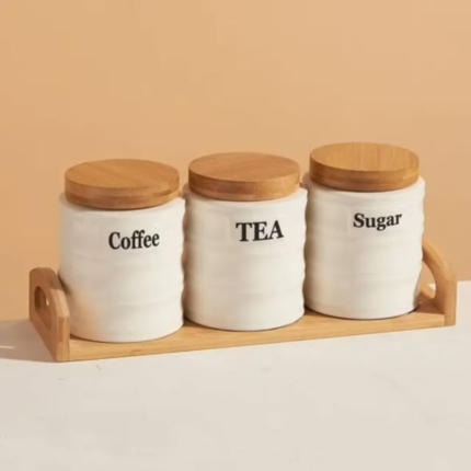 Round shape ceramic canister