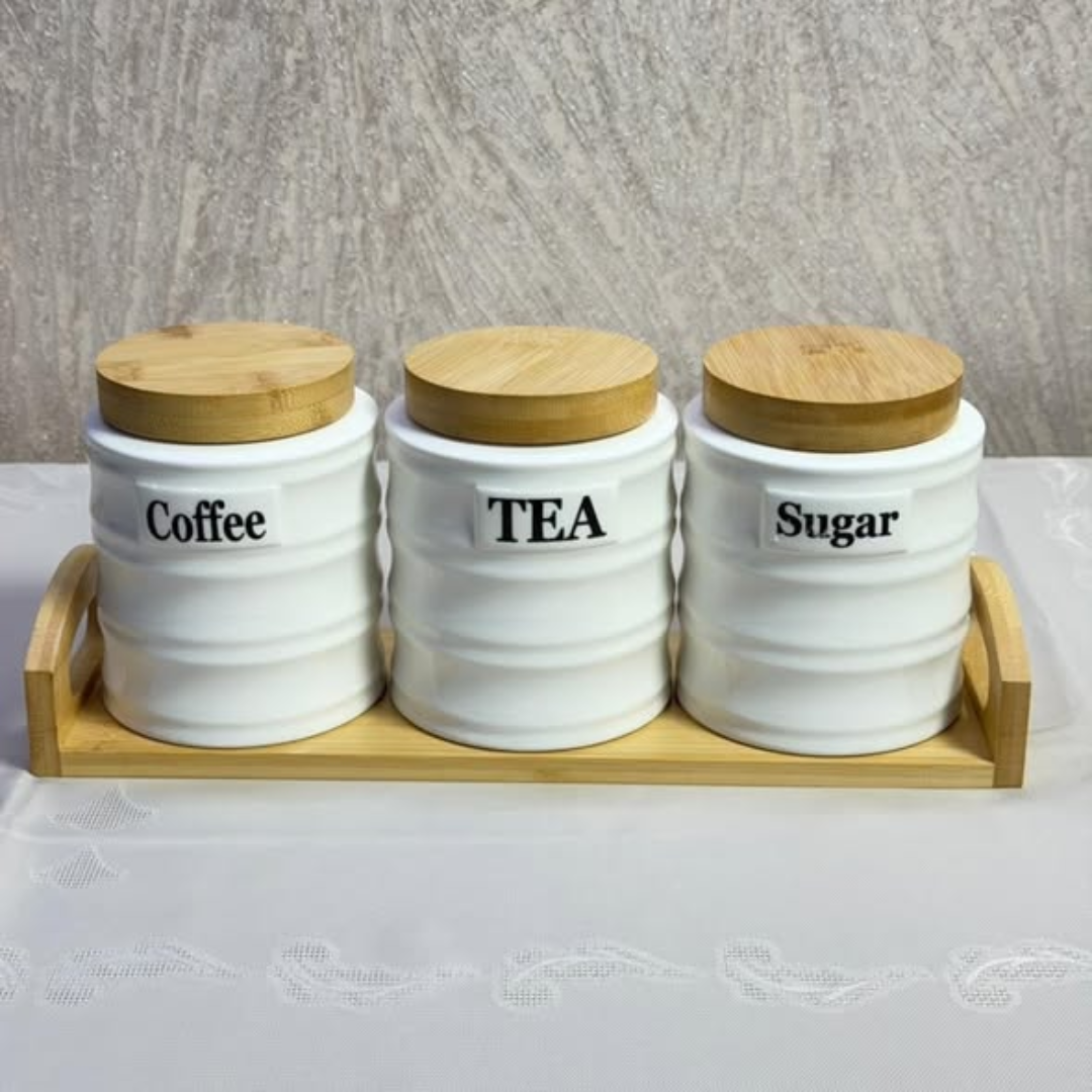Round shape ceramic canister
