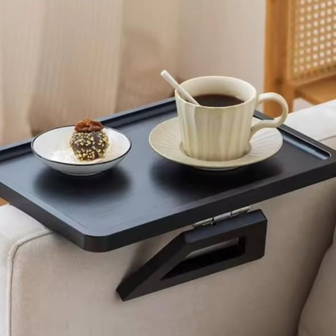 Foldable Wooden Sofa Armrest Tray