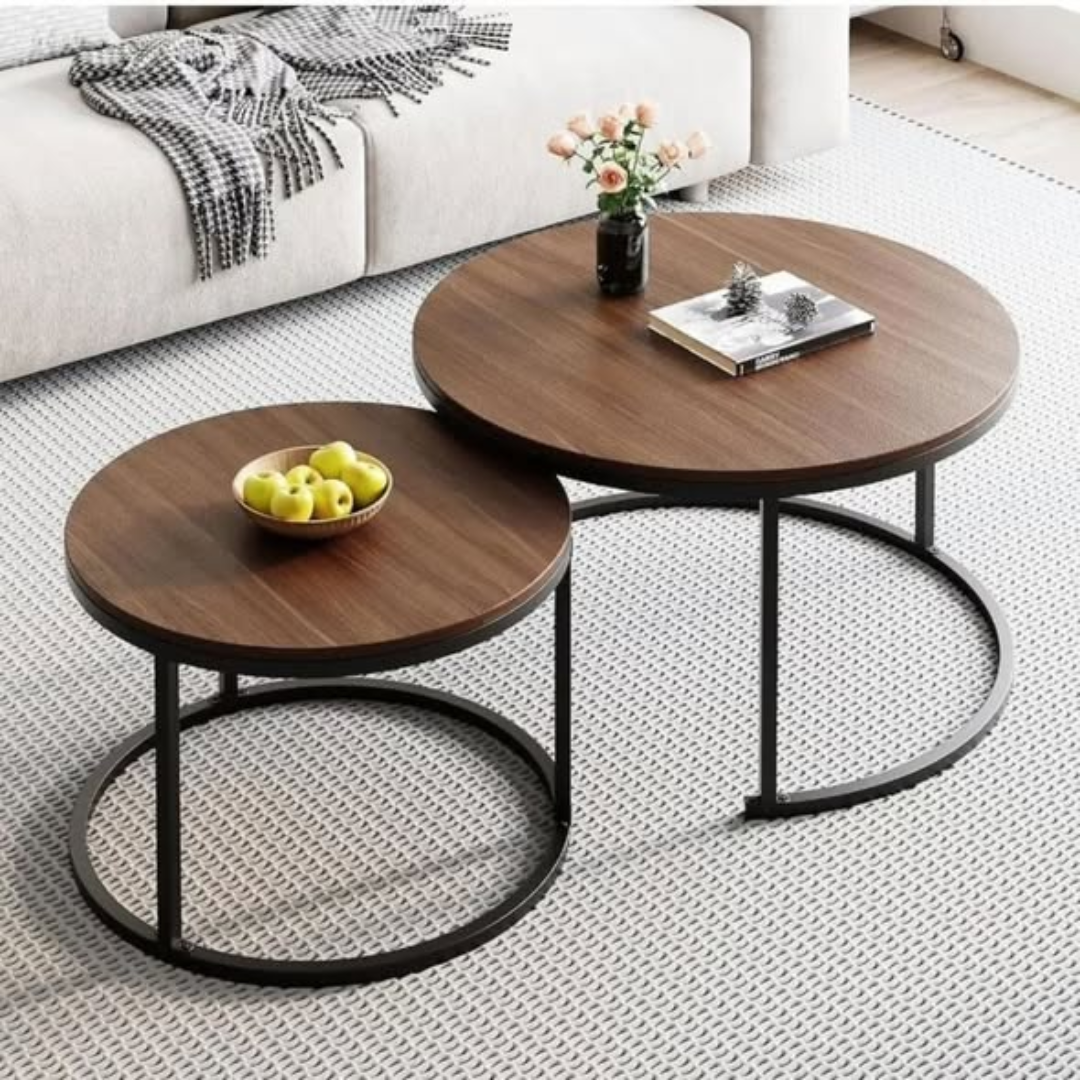 Rustic style wooden Coffee Table Nesting Set