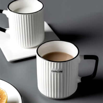 6 Pcs Concise Ceramic Mugs