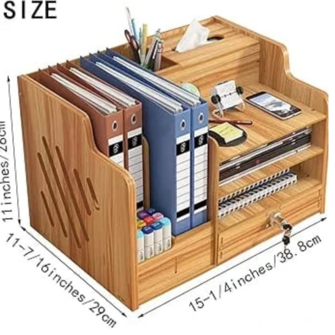 Bamboo Desk Organizer