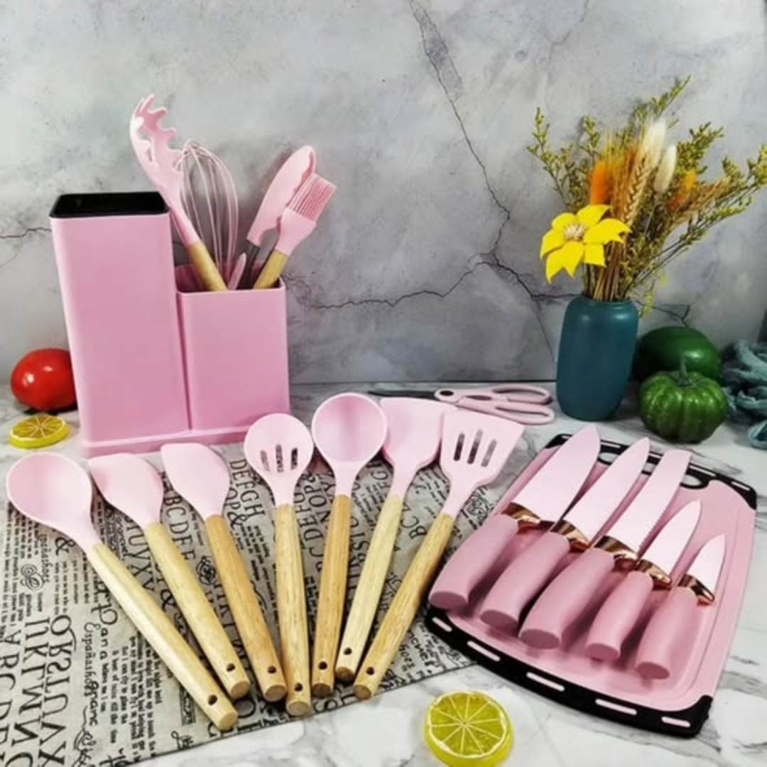 19PC Executive Silicone Spoons