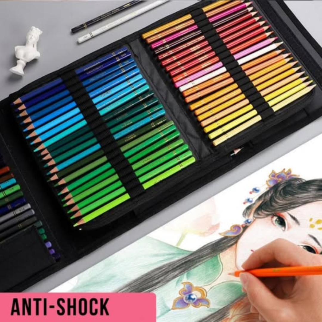 200 Slots Colored Lead Pencils Storage Bag
