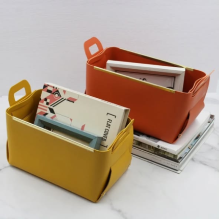 Multifunction PU Leather basket