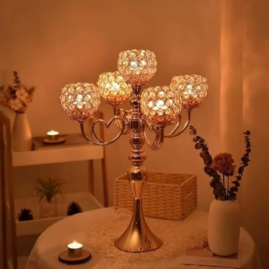 5 arm candle Holder