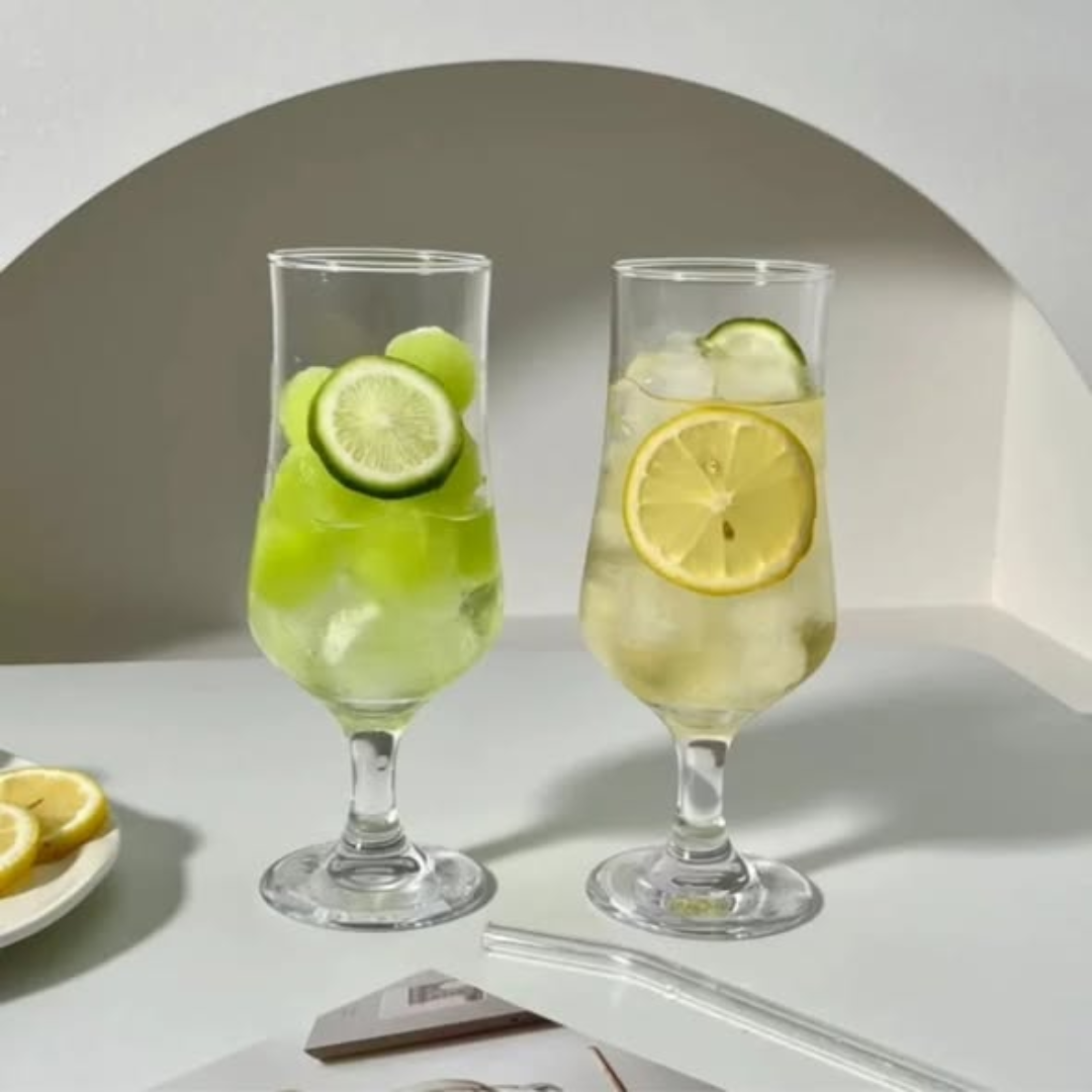 6pcs transparent glass