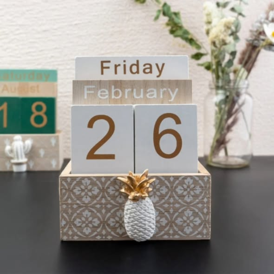 Wooden Block Calendar