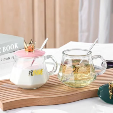 Crown Mug With Spoon