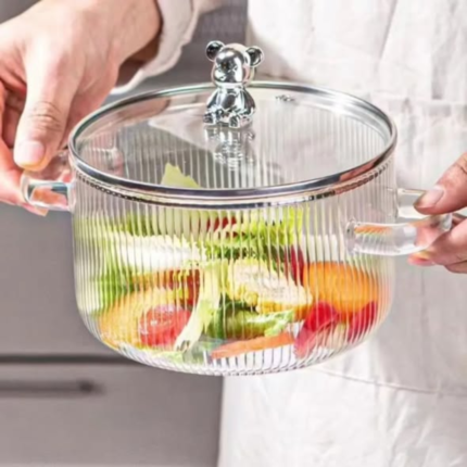 Borosilicate Glass Pot