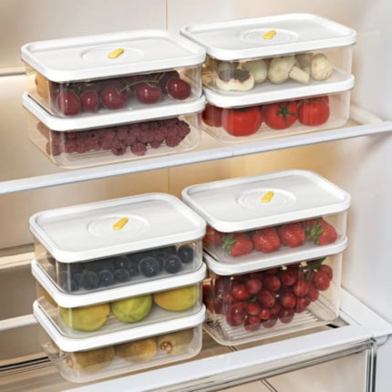 4pcs Transparent fridge organiser/food preservation containers
