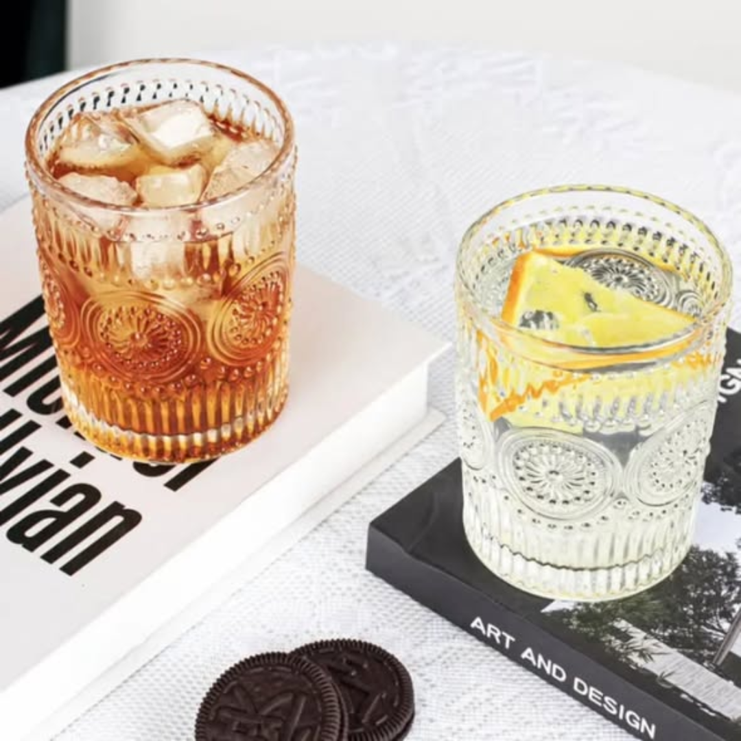 6pcs vintage water/juice glass