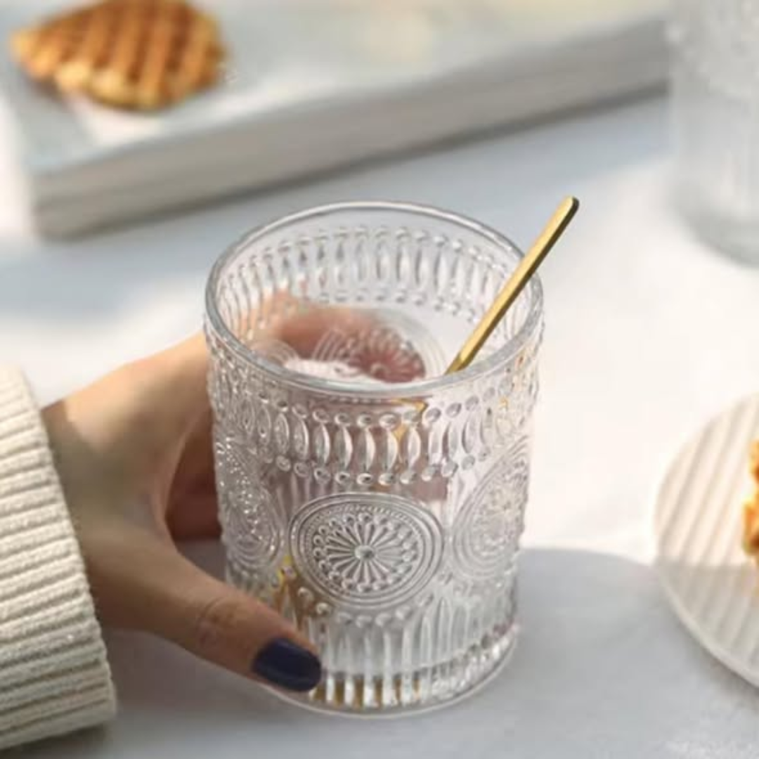 6pcs vintage water/juice glass