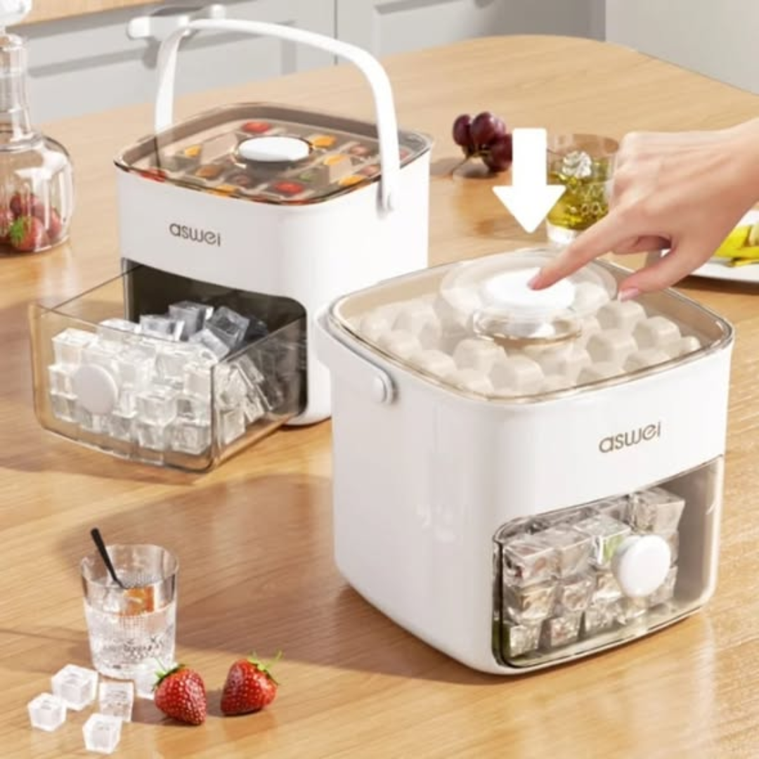Double Layed Large Capacity 48 Grid Ice Cube maker Tray