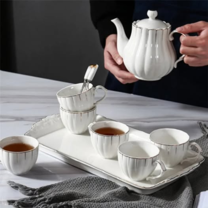 Ceramic Cup and Kettle Set