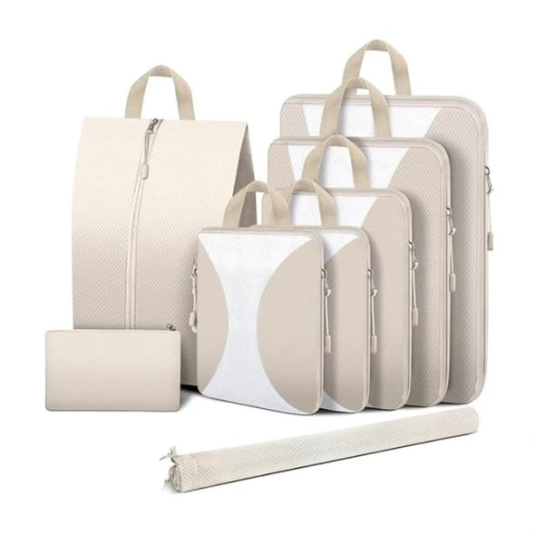 8pcs Travel Suitcase Compression Cubes