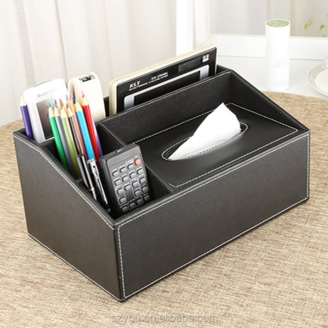 Multifunctional Leather Serviette Holder