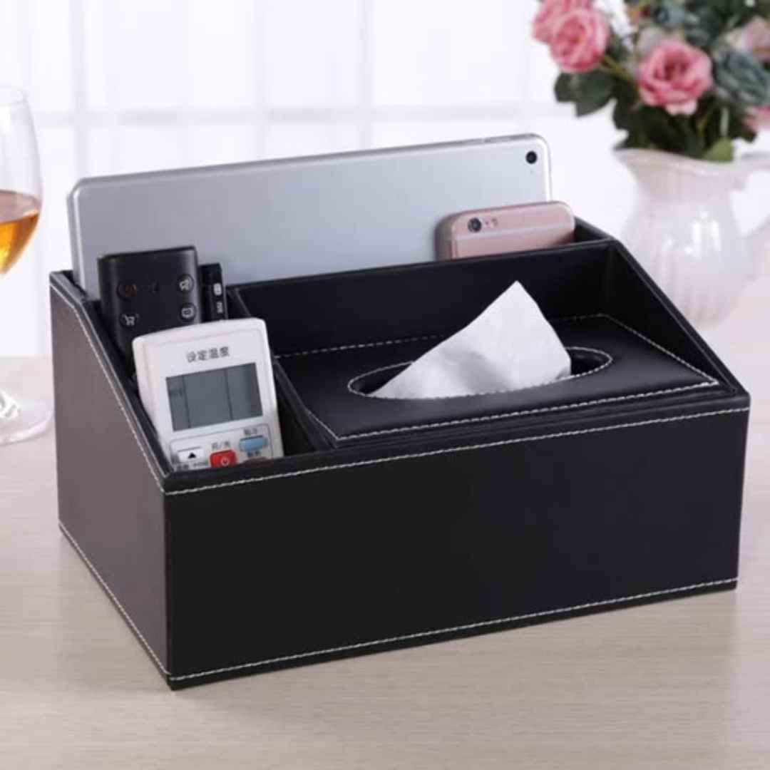 Multifunctional Leather Serviette Holder