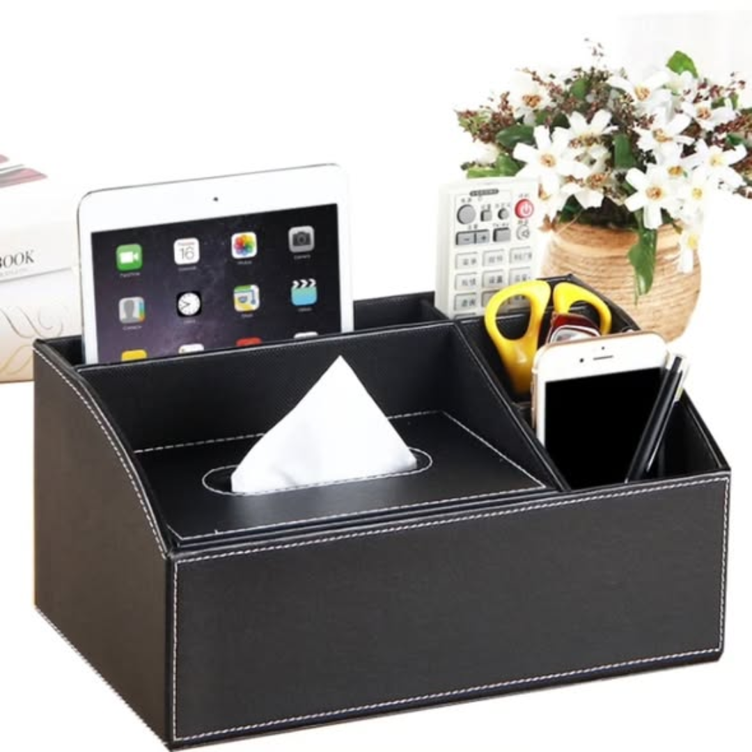 Multifunctional Leather Serviette Holder