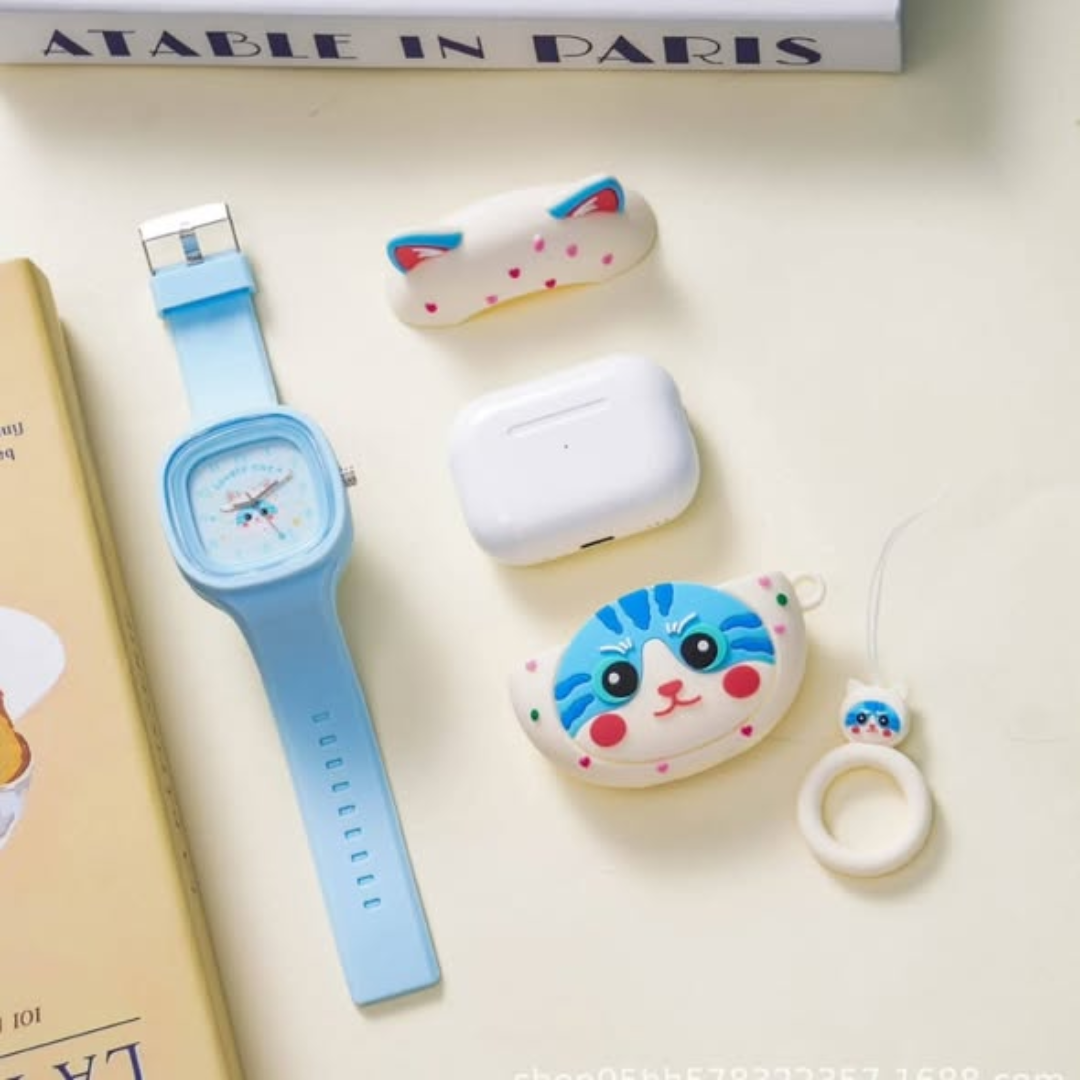 Cute Cat Watch Combo
