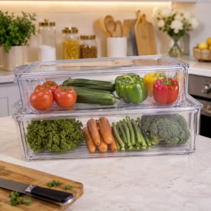 2-Piece Fridge Storage Container Set