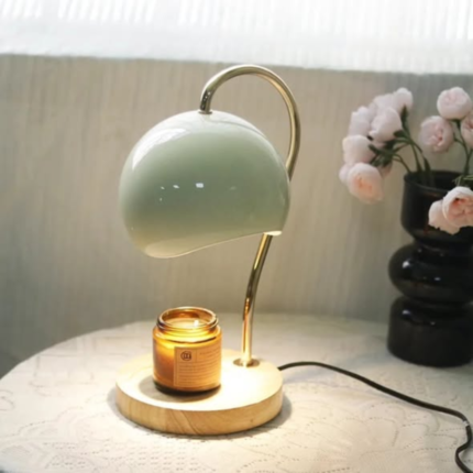 Electric Candle Warmer with Wooden Base