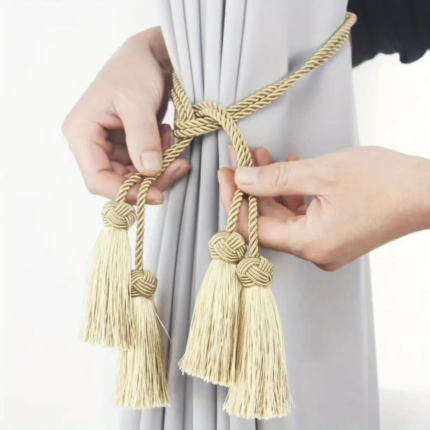 Gold Tassel Curtain Tiebacks
