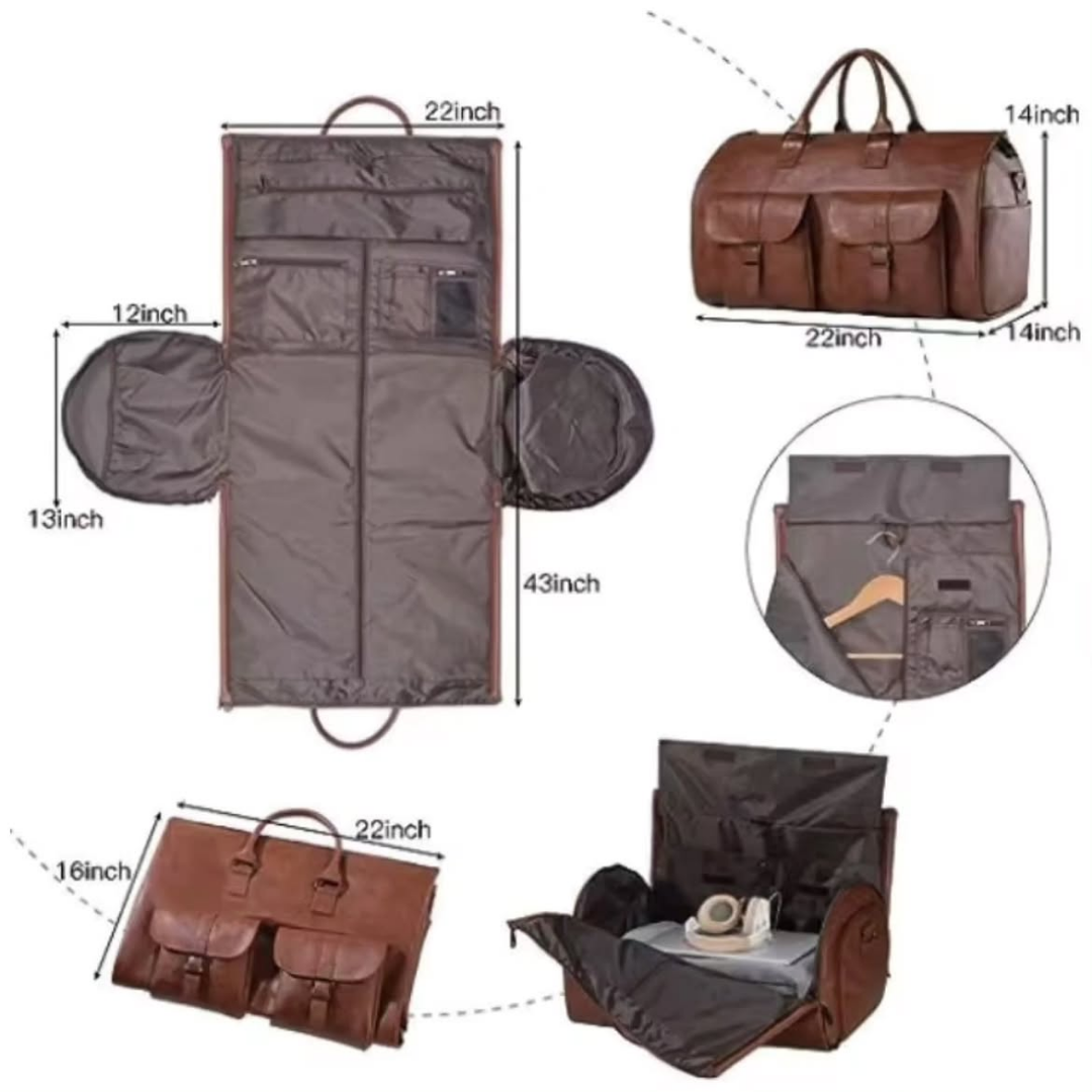 2-in-1 Convertible Garment Duffel Bag
