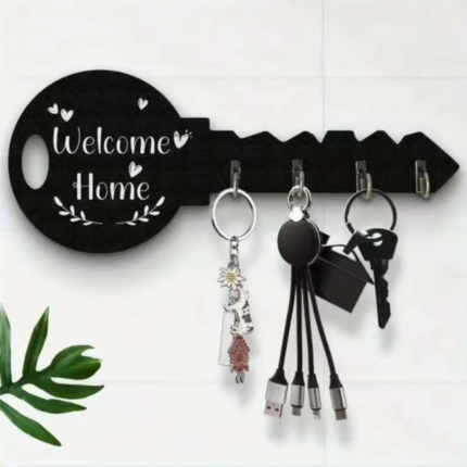 Wall Mounted Decorative Wooden Key Organizer