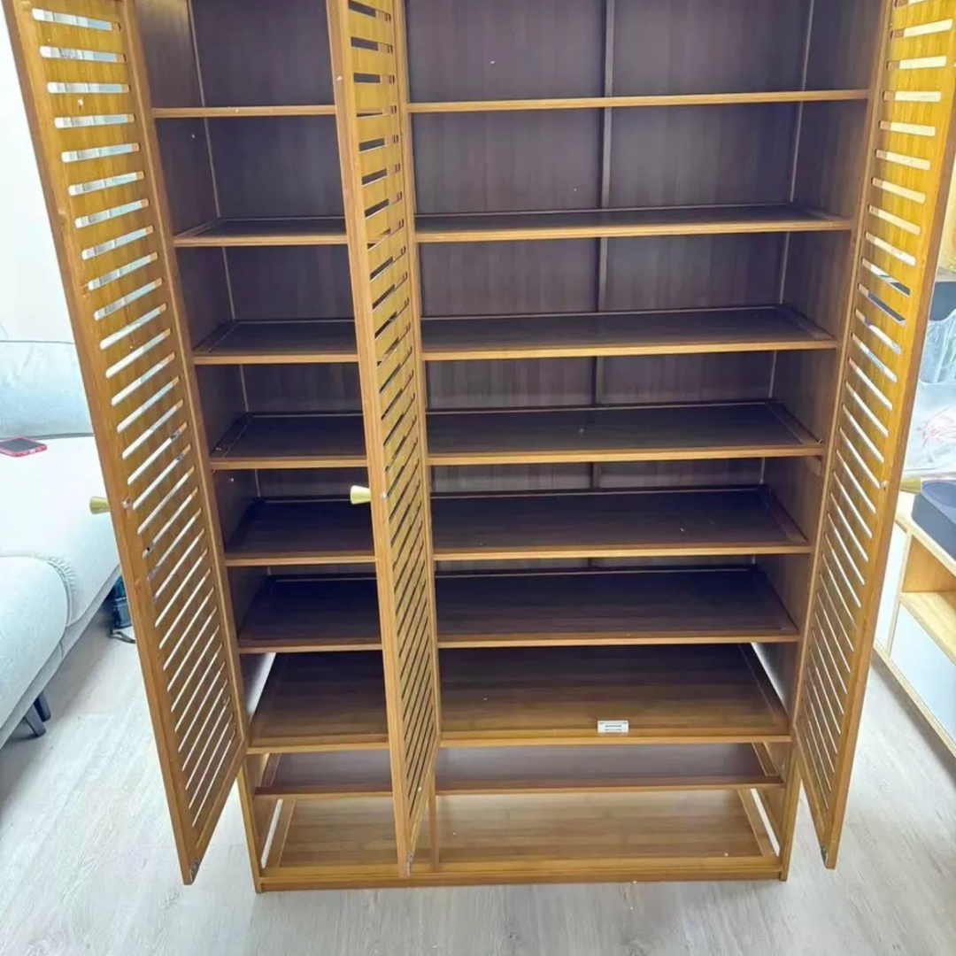 10-Tier Bamboo Shoe Cabinet