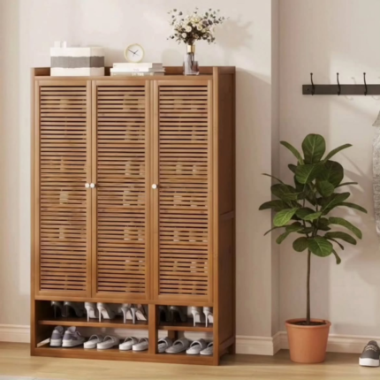 10-Tier Bamboo Shoe Cabinet