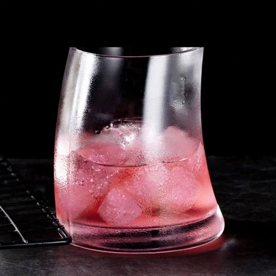 6 Pcs Penguin Curved Glass Set