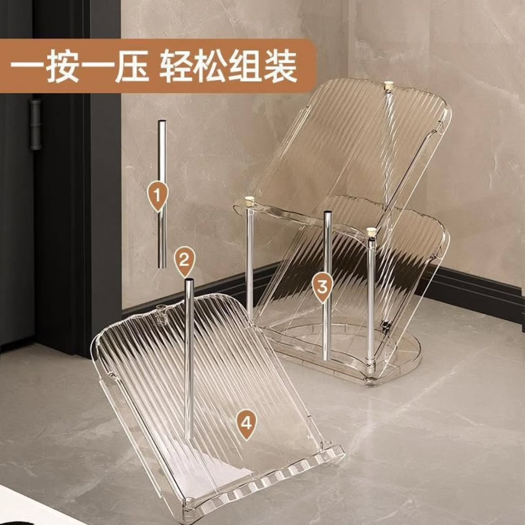 8 Tier Strong Acrylic Shoe Rack