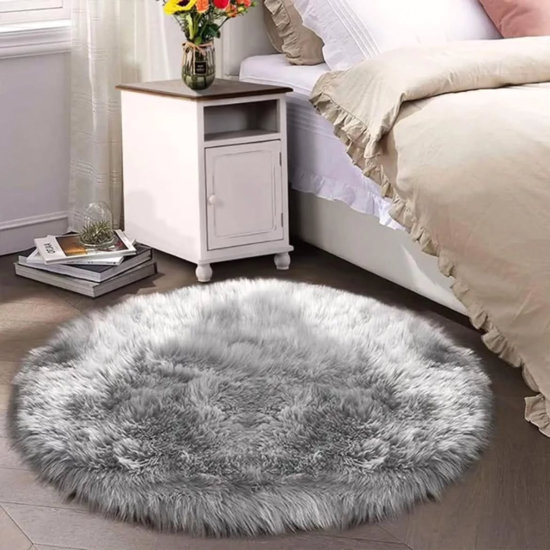 Fluffy Shaggy Bedside Carpet – 100cm