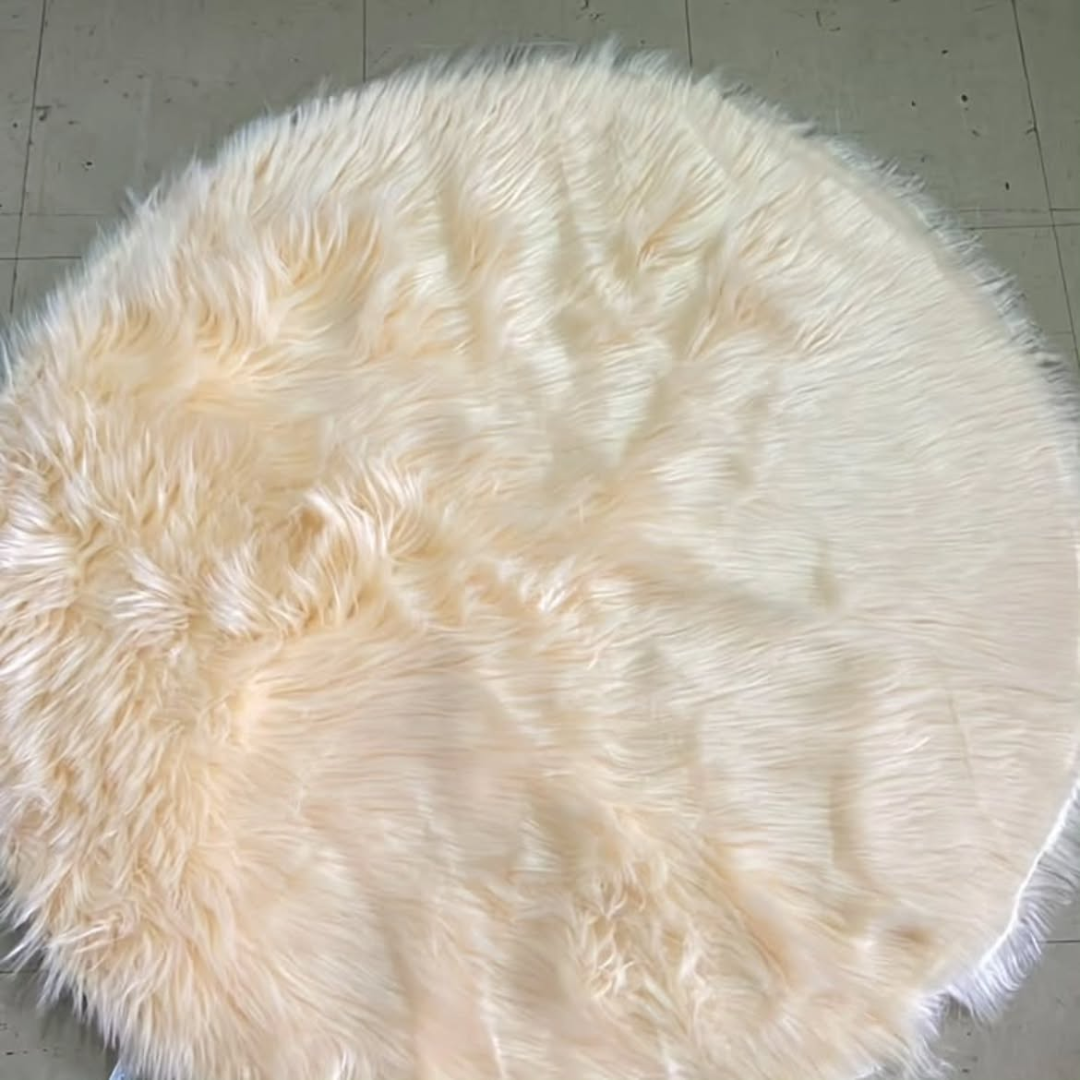 Fluffy Shaggy Bedside Carpet – 100cm