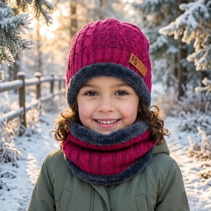 2-Piece Set Beanie + Scarf