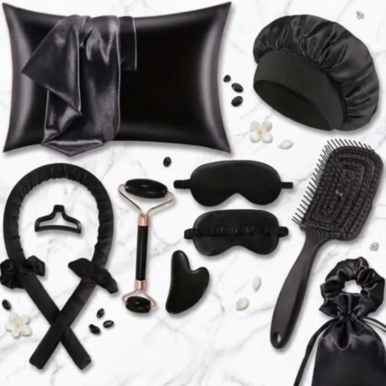 13Pcs Satin Silk Beauty Sleep Set