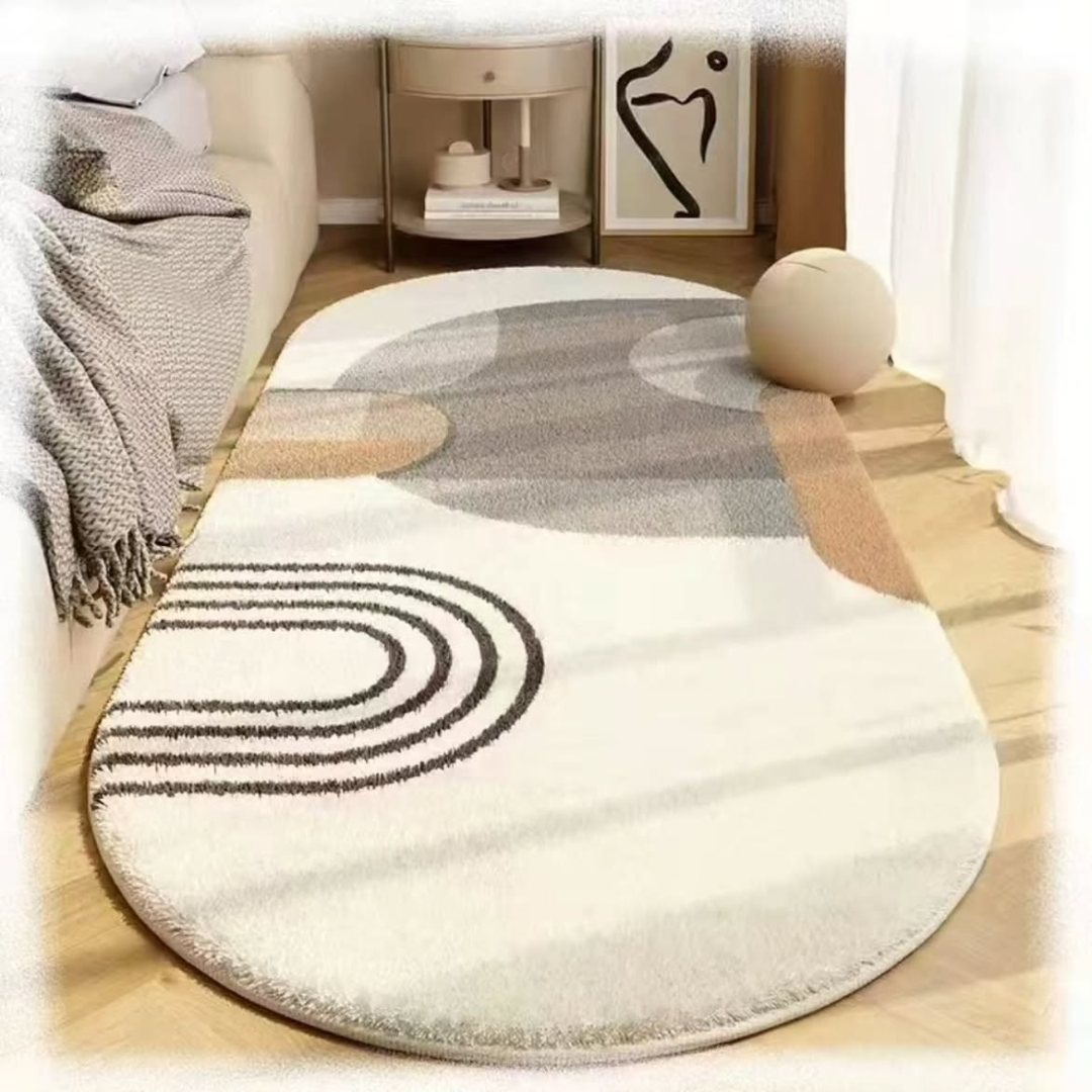 Warm Super Oval Soft Bedside Mat