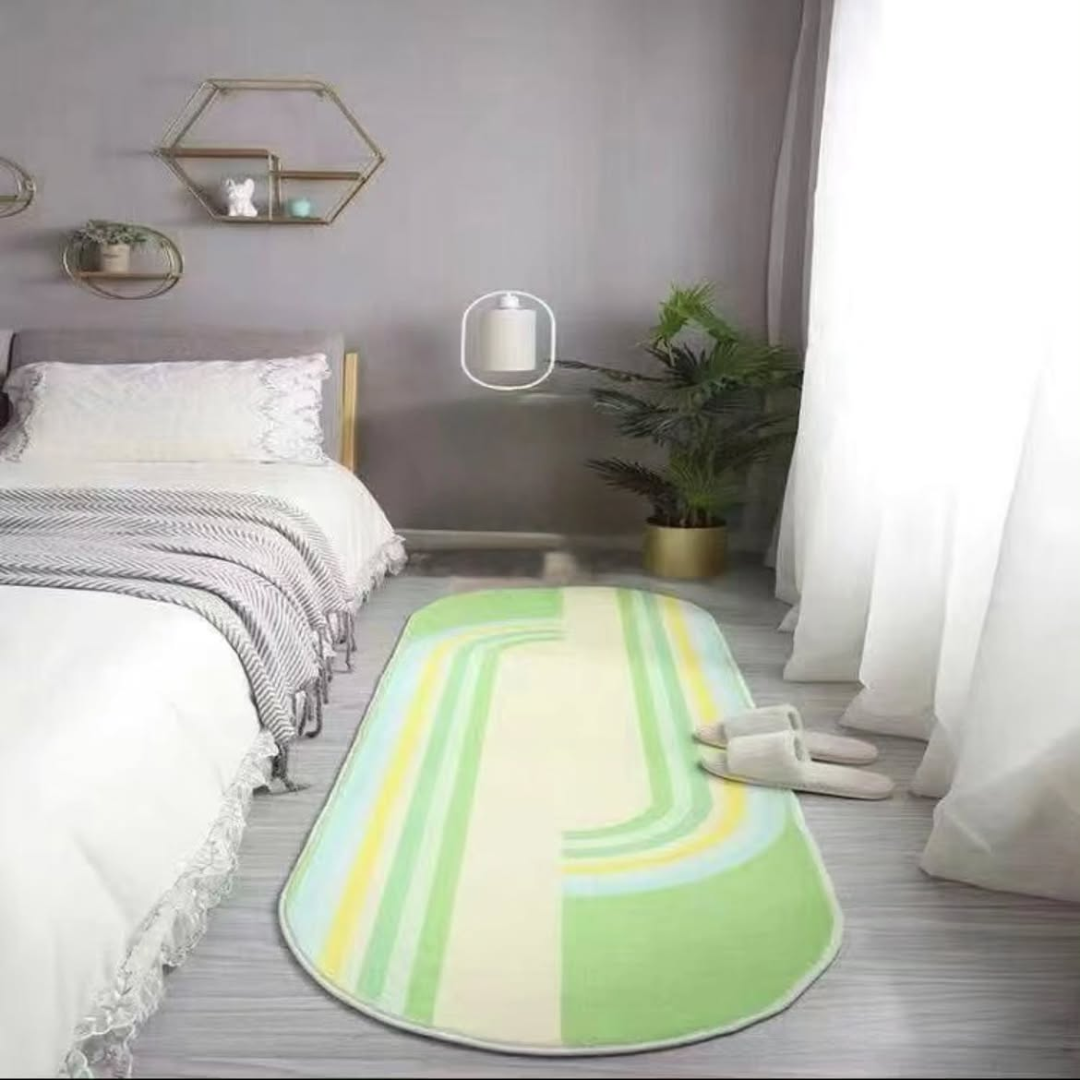 Warm Super Oval Soft Bedside Mat